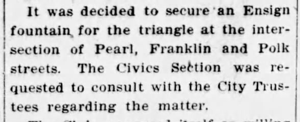 Napa New Century Club to seek fountain 1910-01-26